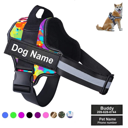 Personalized Reflective Dog Harness