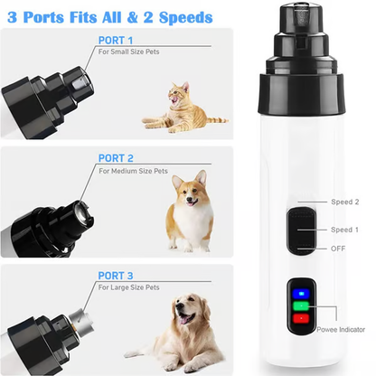 Quiet Electric Pet Nail Grinder with USB Charging